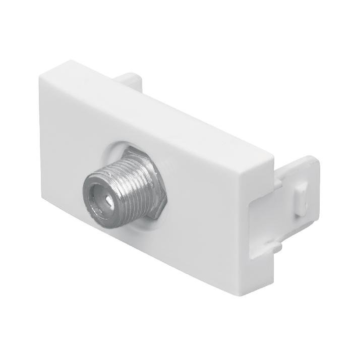 48326.jpg Toma de televisión, línea Oslo, color blanco, Volteck 48326 - Image 1