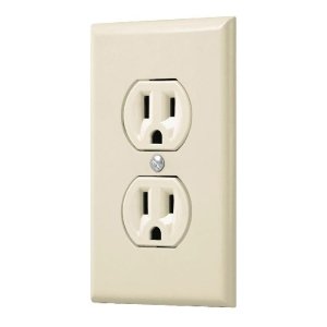 Placa armada 2 contactos polarizados, línea Standard, marfil 48488