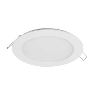 Luminario ultradelgado redondo p/empotrar 12W, luz de día 48547