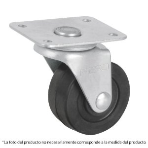 Rodaja hule 2-1/2', placa giratoria con balero, carga 80 kg 48608