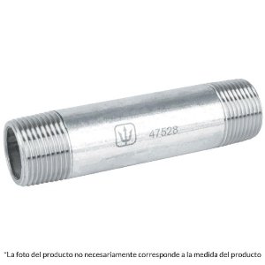 Niple de acero galvanizado 1 x 12', Foset 48827