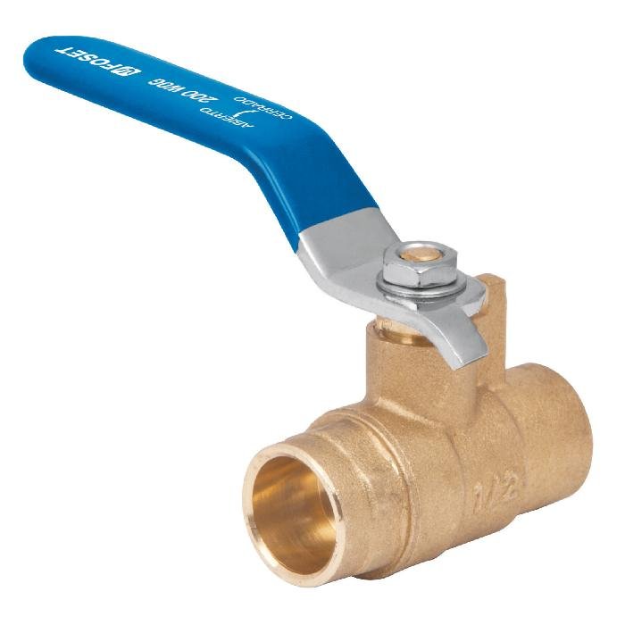 49006.jpg Válvula de esfera de latón, soldable 1/2', Foset 49006 - Image 1