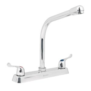 Mezcladora 8' p/fregadero, cuello cobra, manerales palanca 49191