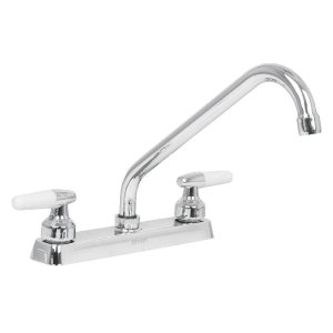 Mezcladora 8' p/fregadero, cuello largo, manerales cono 49221