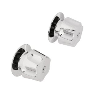 Juego de 2 manerales hex. metálicos para regadera, Basic 49241