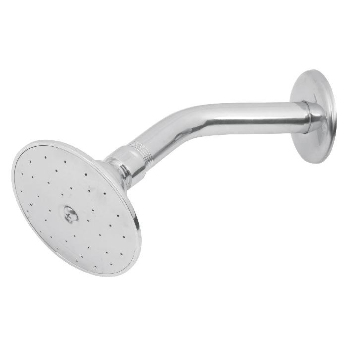 49247.jpg Regadera redonda 3-1/2' brazo y chapetón de acero, Aqua 49247 - Image 1