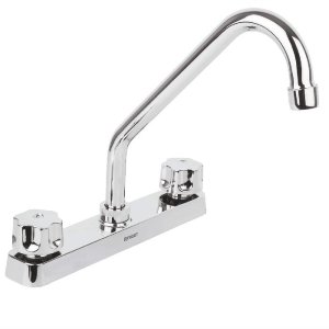 Mezcladora plástica 8' p/fregadero, cuello largo, hex Basic 49283