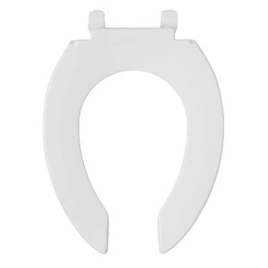 Asiento alargado sin tapa para taza fluxómetro, blanco,Foset 49368