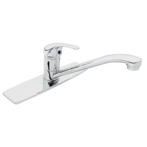Monomando inox para fregadero, cuello recto, Foset Aqua 49407