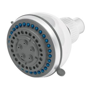 Regadera redonda de ABS 3', 5 funciones, sin brazo, Aqua 49415