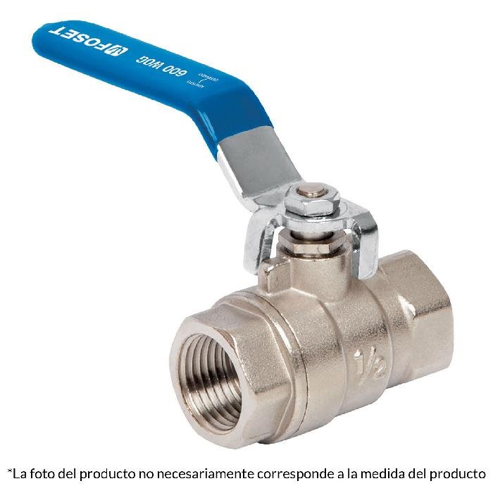 49479.jpg Válvula de esfera, de latón, roscable, 1-1/2', alta presión 49479 - Image 1