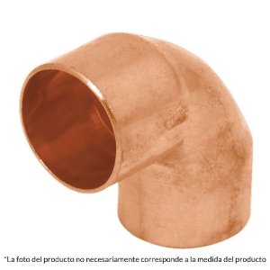 Codo 90° de cobre de 1/2', Foset 49714