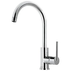 Monomando cromo cuello alto para fregadero, Foset Element 49915