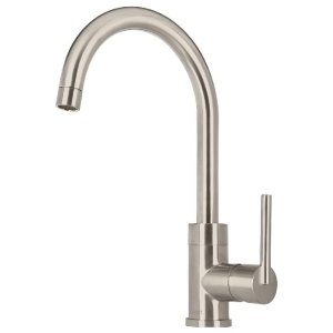 Monomando satín cuello alto para fregadero, Foset Element 49921