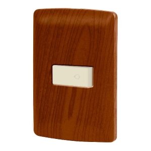 Placa armada con timbre madera, línea Italiana, Volteck 49952