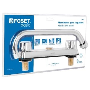 Mezcladora manerales hexagonales para fregadero, Foset Basic 49968
