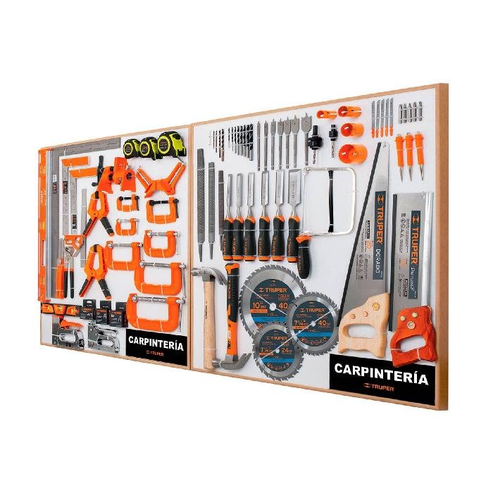 55908.jpg Exhibidor de Carpintería, 80x80 cm, 2 tableros 55908 - Image 1