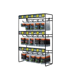 Exhibidor con 90 estuches de puntas para desarmador 55958