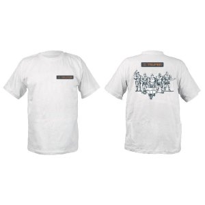 Playera cuello redondo para hombre, blanca, EG, Truper