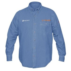 Camisa de mezclilla para caballero, manga larga talla CH 60336