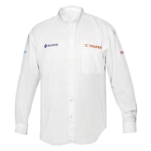 Camisa blanca para caballero, manga larga talla G, Truper 60362