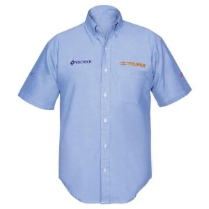 Camisa azul para caballero, manga corta, talla EEG, Truper 60383