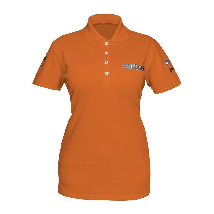 60470.jpg Playera polo naranja, para dama, talla M, Truper 60470 - Image 1
