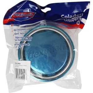 Fleximatic 2663 Coladera Universal Minimalista, cubierta y bisel acero inoxidable, para conexión a 2, 3 y 4"