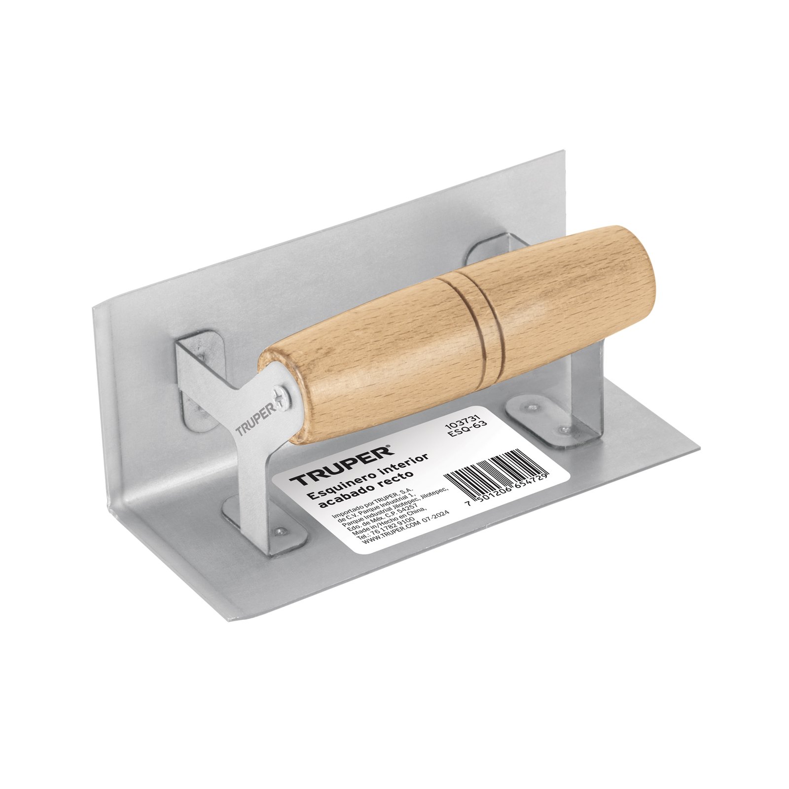 ESQ-63.jpg Esquinero interior, para acabado recto, Truper - Image 1