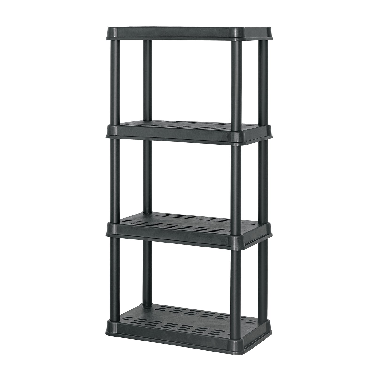 EST-4P2.jpg Estante plástico 4 repisas cap. 45 Kg, 125x38x61, PRETUL - Image 1