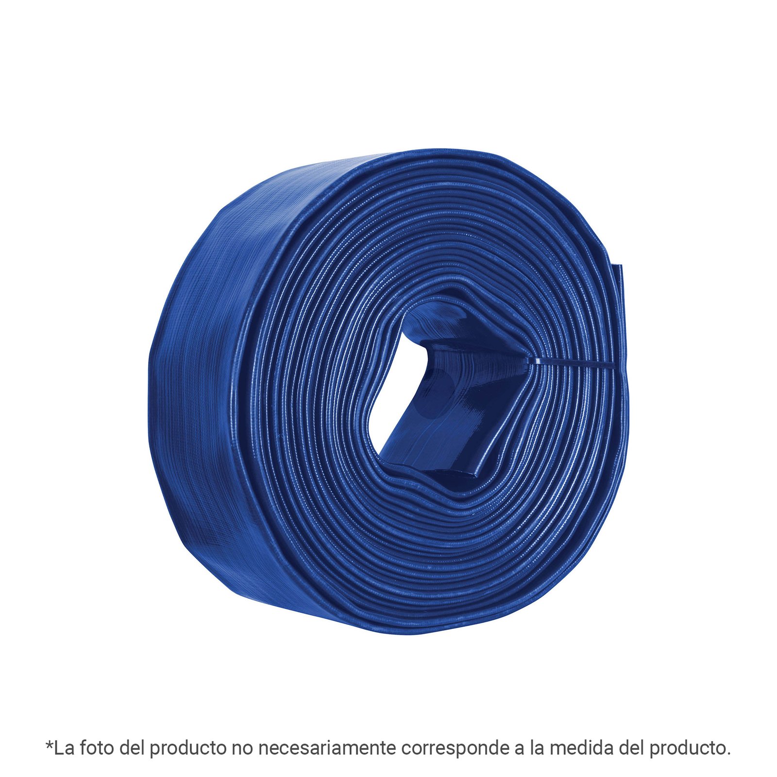 M155D.jpg Rollo de manguera plana de 1.5' x50m de descarga p/motobomba - Image 1