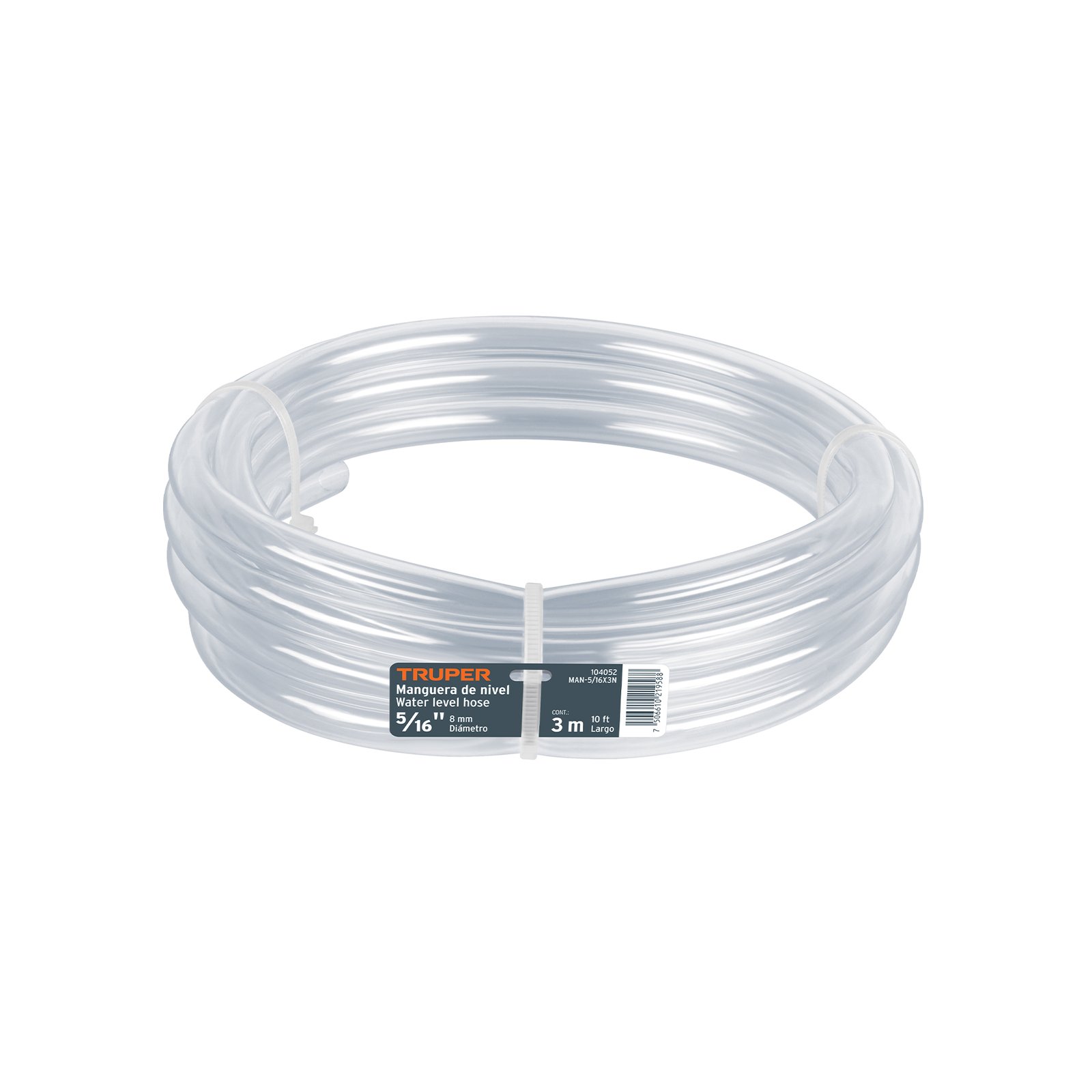 MAN-5-16X3N.jpg Manguera de Nivel, 5/16', rollo de 3m, TRUPER - Image 1