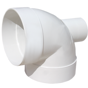 codo 90x4" salida 2" pvc